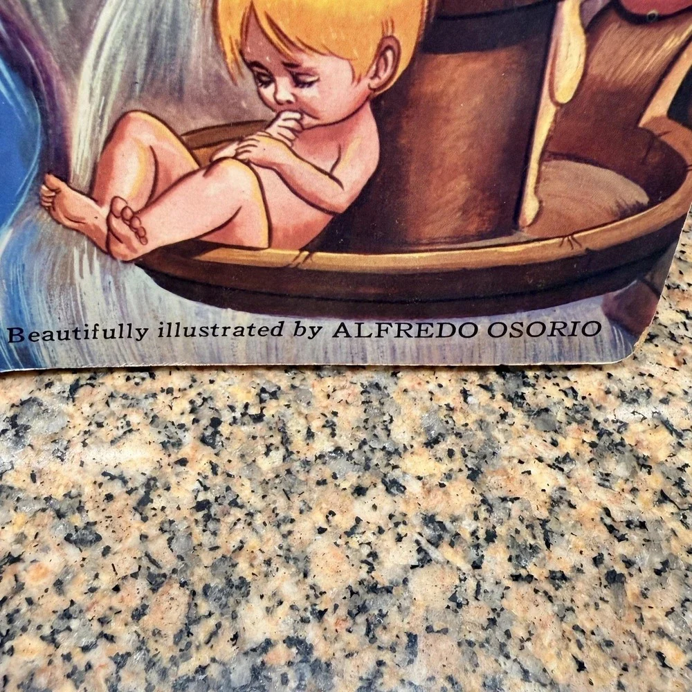 Vintage Tom Thumb Nutmeg Press Board Book Illustrated Alfredo Osorio Children